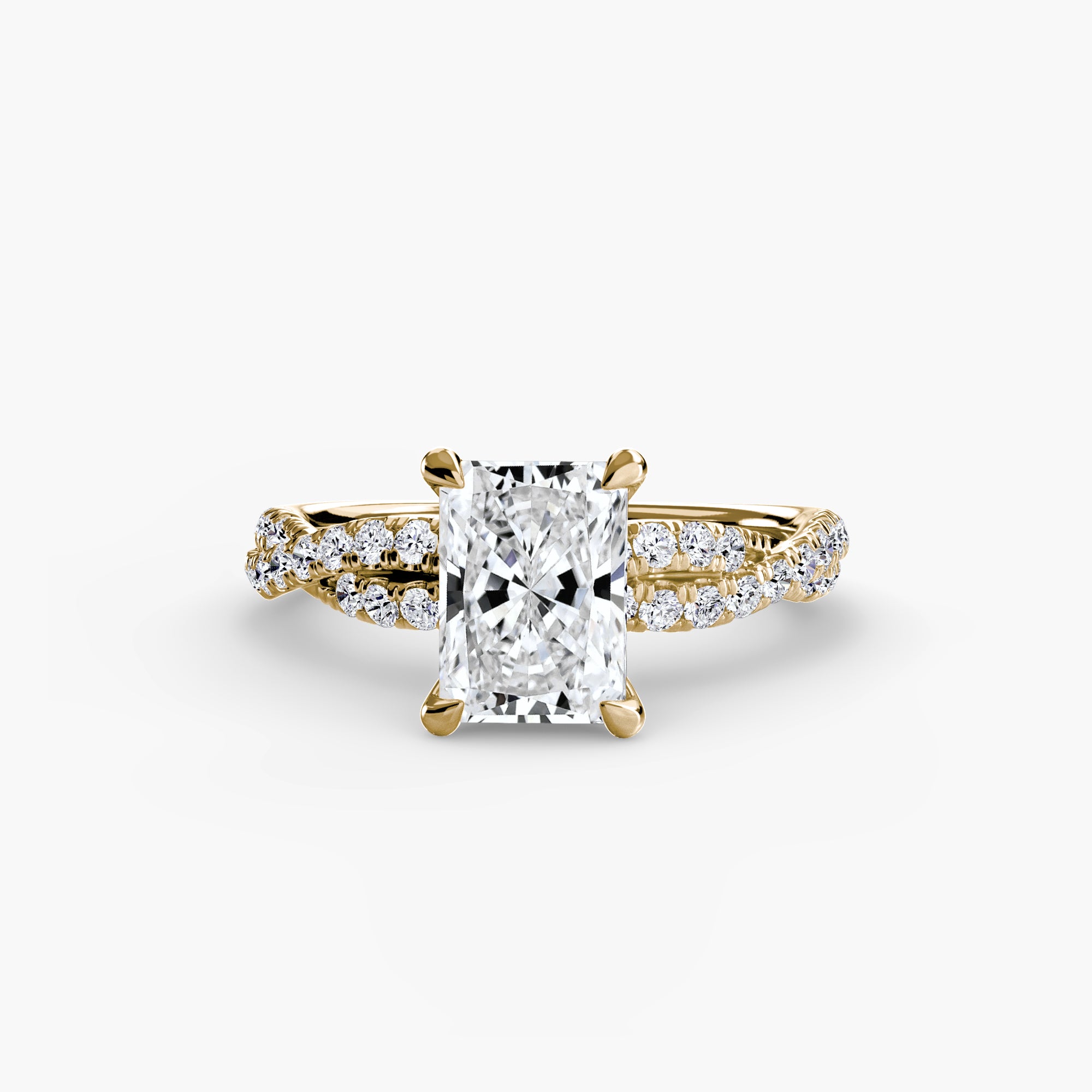 The Twisted Pavé Solitaire